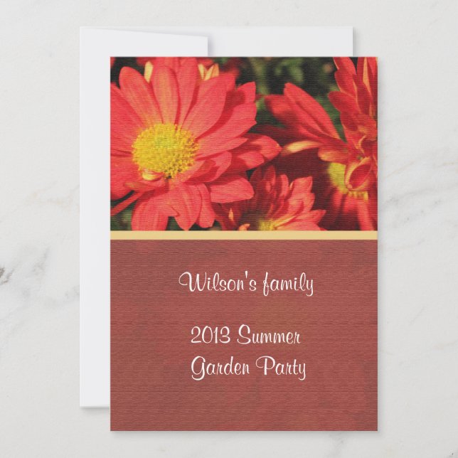 convite de festas de quintal de verão (Frente)