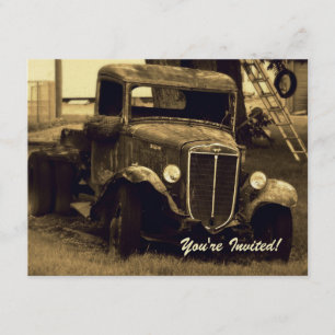 Convite de festas De Reforma - Caminhão De Fazend