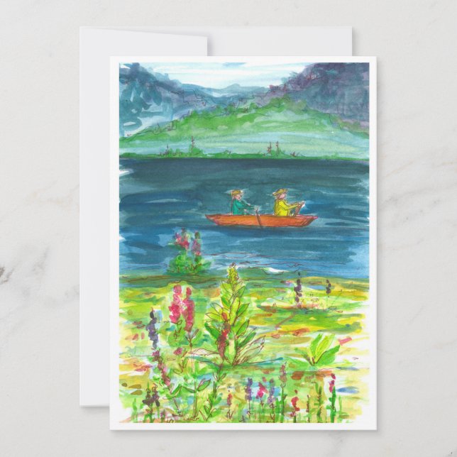 Convite de festas de Reforma do Lago Kayak Mountai (Frente)