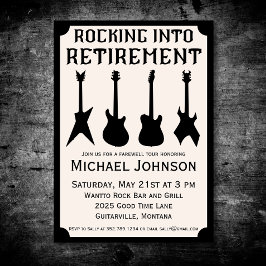 Convite de festas de Reforma do Roll do Guitar Roc