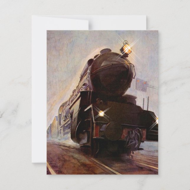 CONVITE DE FESTAS DE REFORMA - TREM DE NOITE MISTY (Frente)