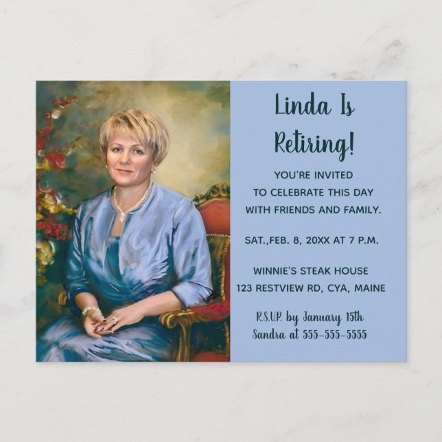 Convite de festas de Retirada de Fotografias Editá (Frente)