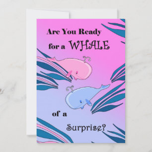 Convite de festas de Revisão de Gênero do Bebê