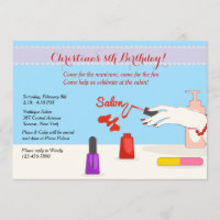 Convite de festas de salão