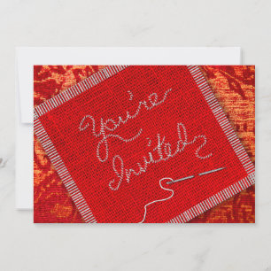 CONVITE DE FESTAS DE SELAMENTO/QUILÃO - TECIDOS VE