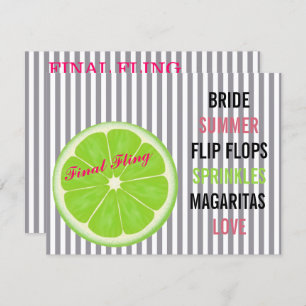 Convite de festas de Sprinkle de Noite de Seersuck