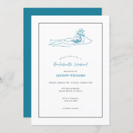 Convite de festas de Teatro de Bachelorette Beach 