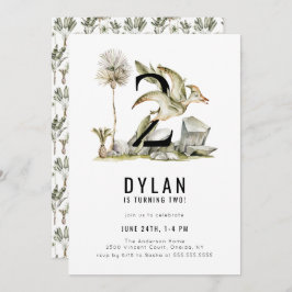 Convite de festas de Tema do Dinossauro