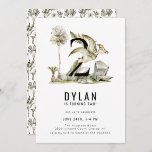 Convite de festas de Tema do Dinossauro