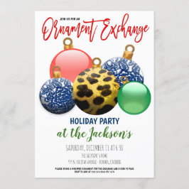 Convite de festas de troca de pedidos de férias