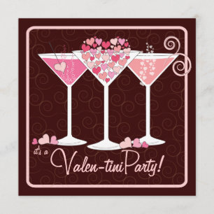 Convite de festas de Valentini Martini do dia dos