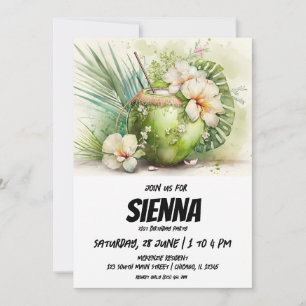 Convite de festas de Verão de Praia