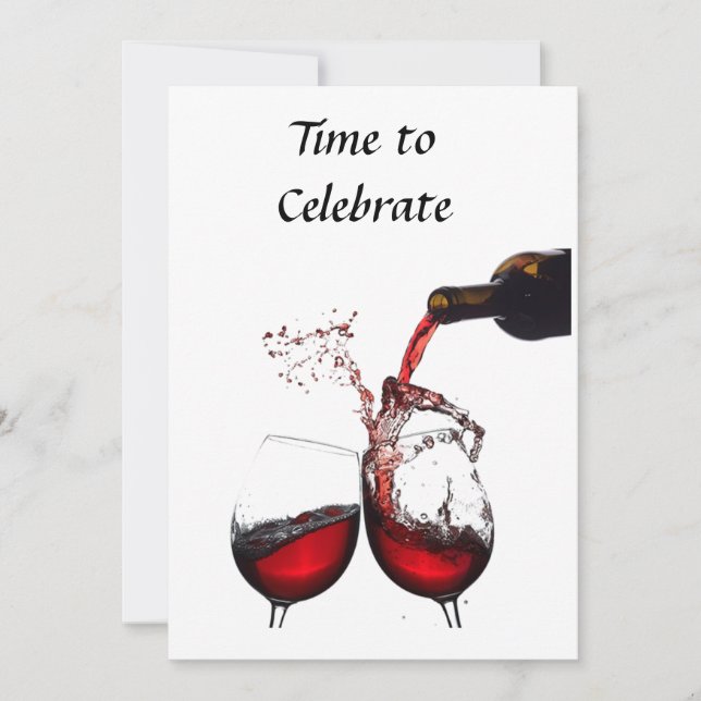 ****CONVITE DE FESTAS DE VINHO ADULTO***** CONVITE (Frente)