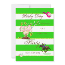 Convite de festas Derby de Corrida de Cavalo