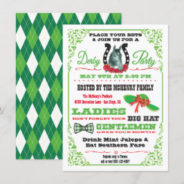 Convite de festas Derby Horse Racing