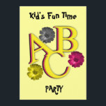 Convite de festas do ABC Kid<br><div class="desc">Convite de festas do ABC Kid</div>
