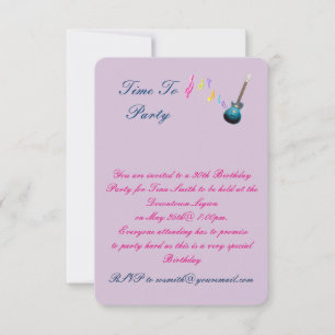 Convite de festas do aniversário de 30 anos