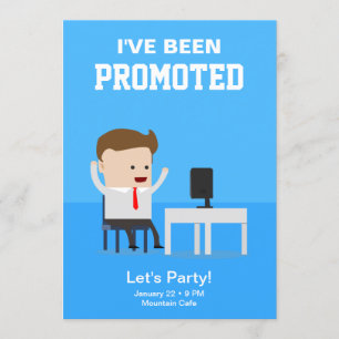 Convite de festas do anúncio da promoção do