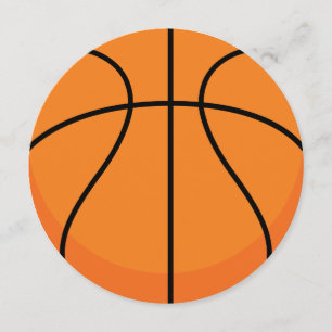Convite de festas do basquetebol do tema dos