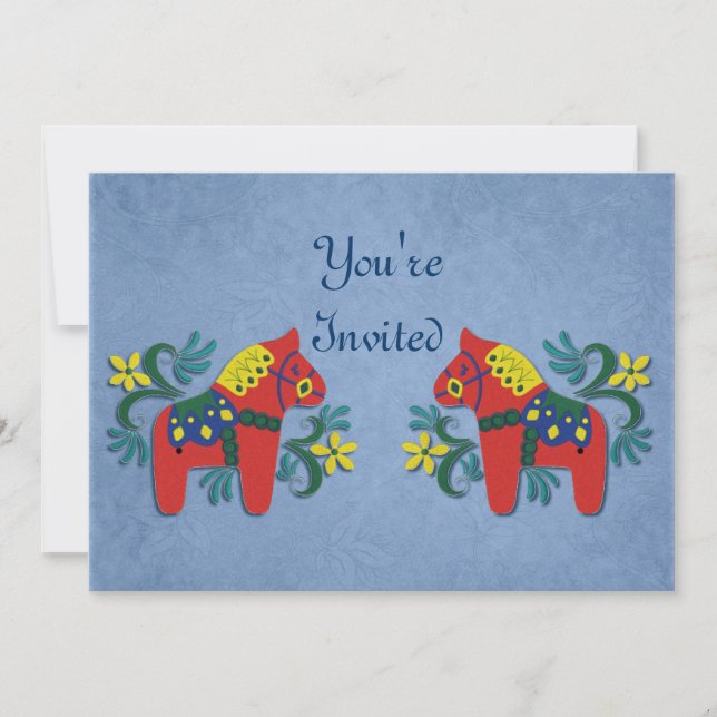 Convite de festas do cavalo de Dala (Frente)