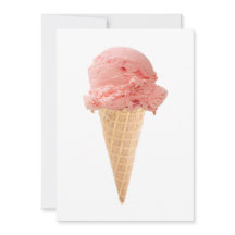 convite de festas do cone do sorvete