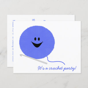 Convite de festas do Crochet