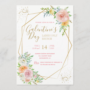 convite de festas do Dia da Galentina