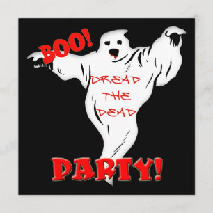 Convite de festas do Dia das Bruxas do fantasma