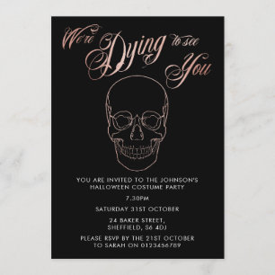 Convite de festas do Dia das Bruxas - o adulto