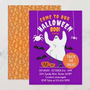 Convite de festas do Dia de as Bruxas engraçado fa