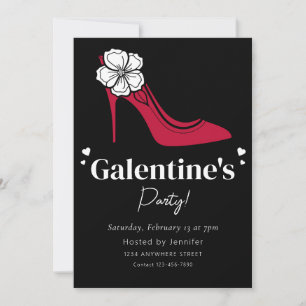 Convite de festas do Dia de Galentine