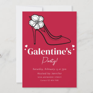 Convite de festas do Dia de Galentine