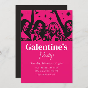 Convite de festas do Dia de Galentine