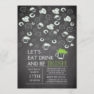 Convite de festas do Dia de São Patrício do quad