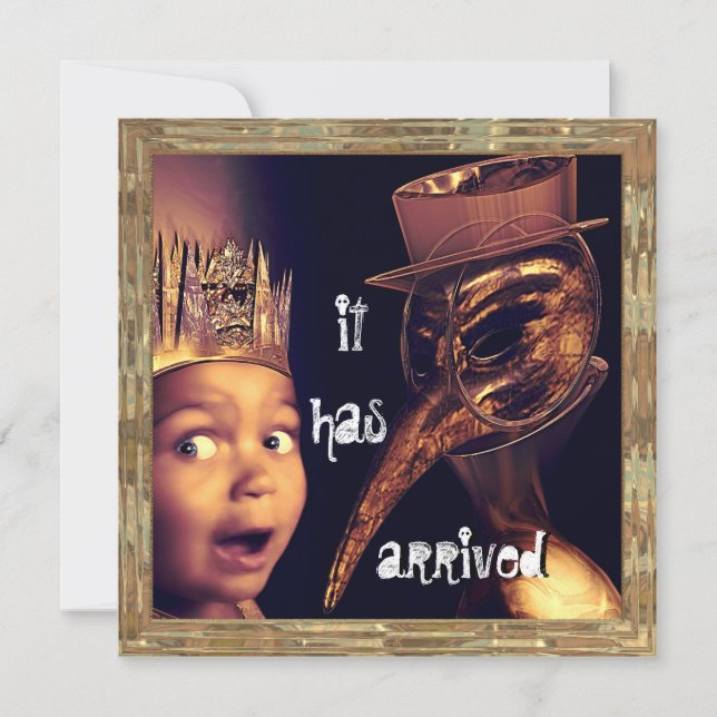 Convite de festas do doutor o Dia das Bruxas do (Frente)