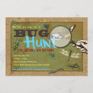 Convite de festas do inseto da caça do inseto