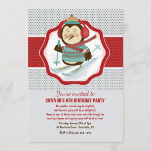 Convite de festas do inverno