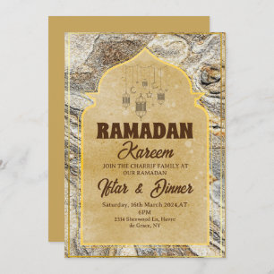 Convite de festas do janto Iftar Ramadan kareem 20