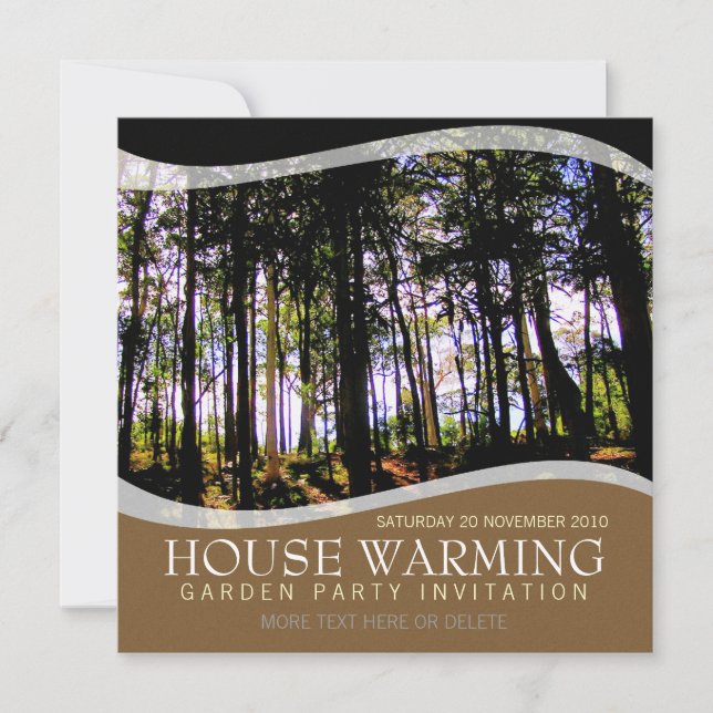 Convite de festas do Jardim de Aquecimento da Casa (Frente)