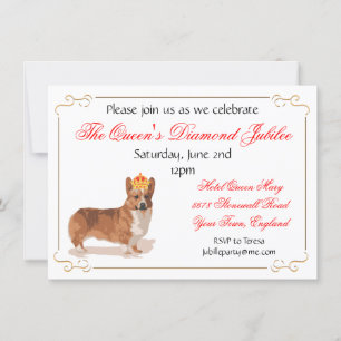 Convite de festas do Jubileu de Diamante da Rainha