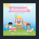 Convite de festas do Lemonade Stand Lollipop Kid<br><div class="desc">Convites personalizados - Criados por JoSunshine Design Copyright 2018 JoSunshine e LICENSORS. Na maioria das capas, todo o texto pode ser modificado. Precisa de ajuda para personalizar ou precisa de um design personalizado? Tem outra cor em mente? JoSunshine pode criar um design personalizado para você. Basta entrar em contato comigo...</div>