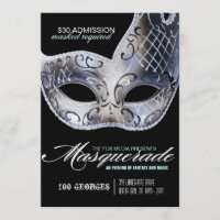 Convite de festas do mascarada