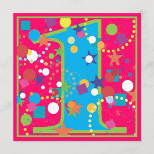 Convite de festas do primeiro aniversario do circo