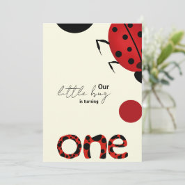 Convite de festas do primeiro aniversario pequeno