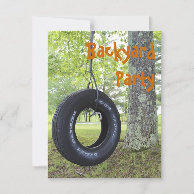 Convite de festas do quintal (Frente)