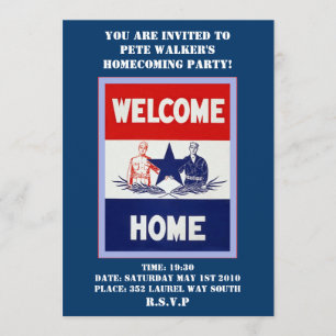 Convite de festas do regresso a casa