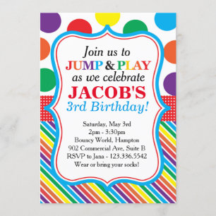 Convite de festas do salto, do jogo e do salto