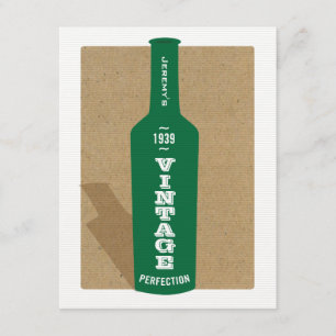 Convite de festas do vinho do aniversário do