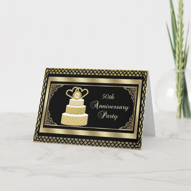 convite de festas dos 50 anos (Frente)