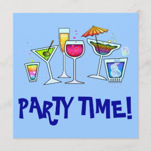 CONVITE DE FESTAS DOS VIDROS DE COCKTAIL